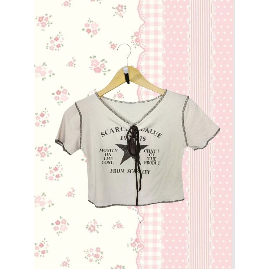 y2k Artwork Baby Tee Crop Top Streetwear Style 2000's