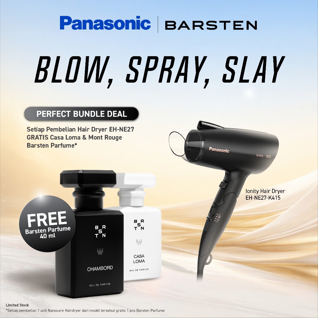 Panasonic EH-NE27-K415 Hair Dryer Ionity Series - Black