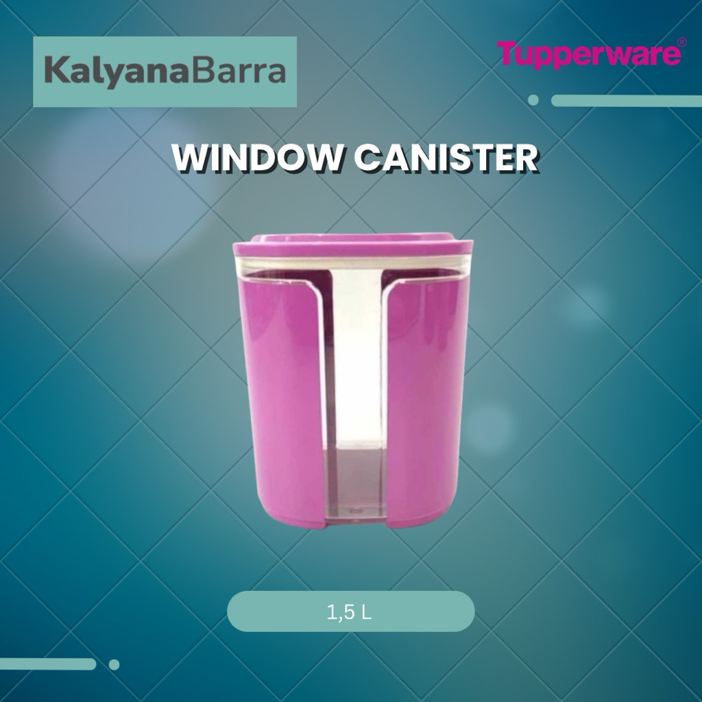 TUPPERWARE Window Canister 1.5 L – Ungu