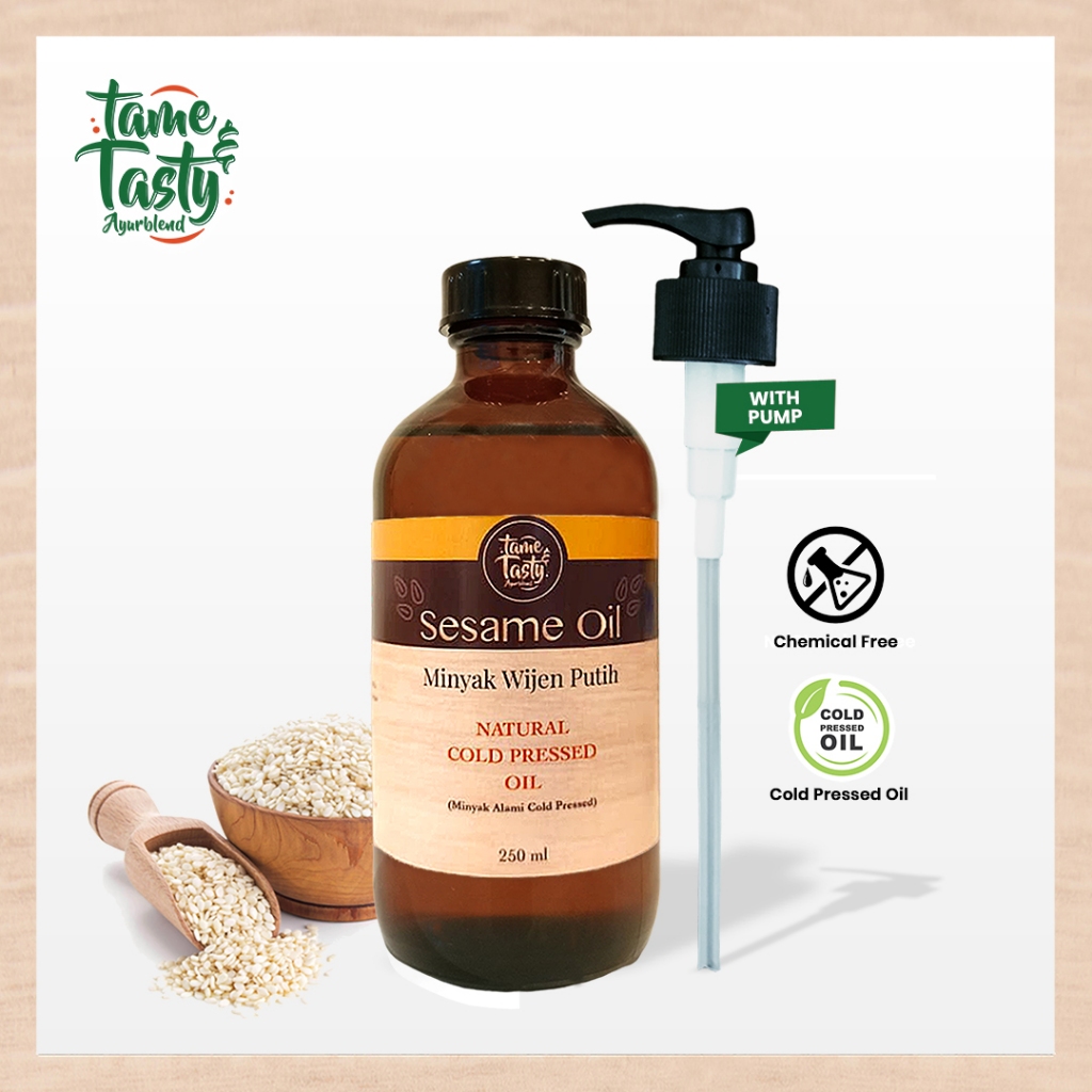 Sesame Oil Cold Pressed (Minyak Wijen Putih) Tame&Tasty Ayurblend