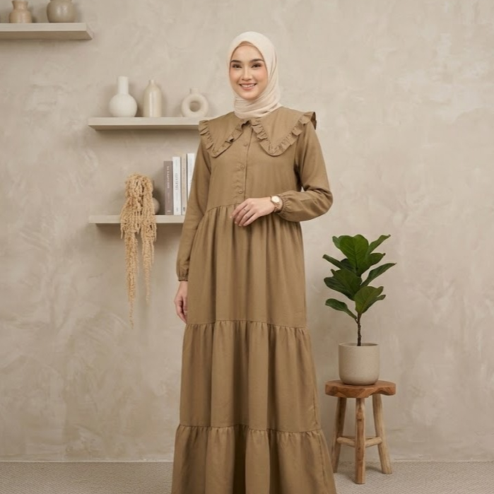 Gamis Kerah Renda