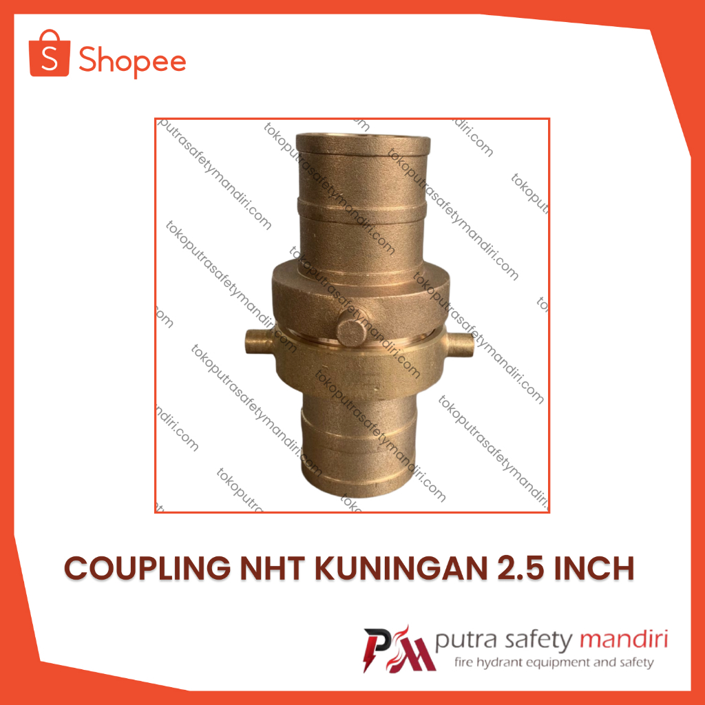DISTRIBUTOR COUPLING SELANG PEMADAM DRAT NHT 2.5" KUNINGAN BRASS