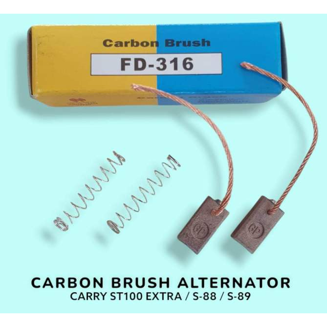 Carbon Brush Alternator Untuk Suzuki Carry ST100 Extra S88 Avanza FD-316 Arang Kul Dinamo Cas