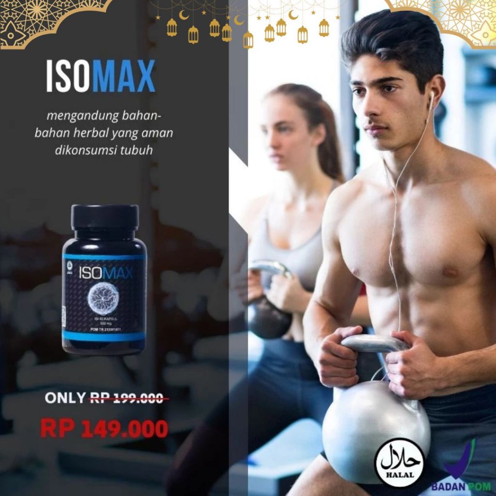 ISOMAX - Pembentuk Otot Suplemen Otot Suplemen Gym Suplemen Fitnes Obat Gym Vitamin Otot