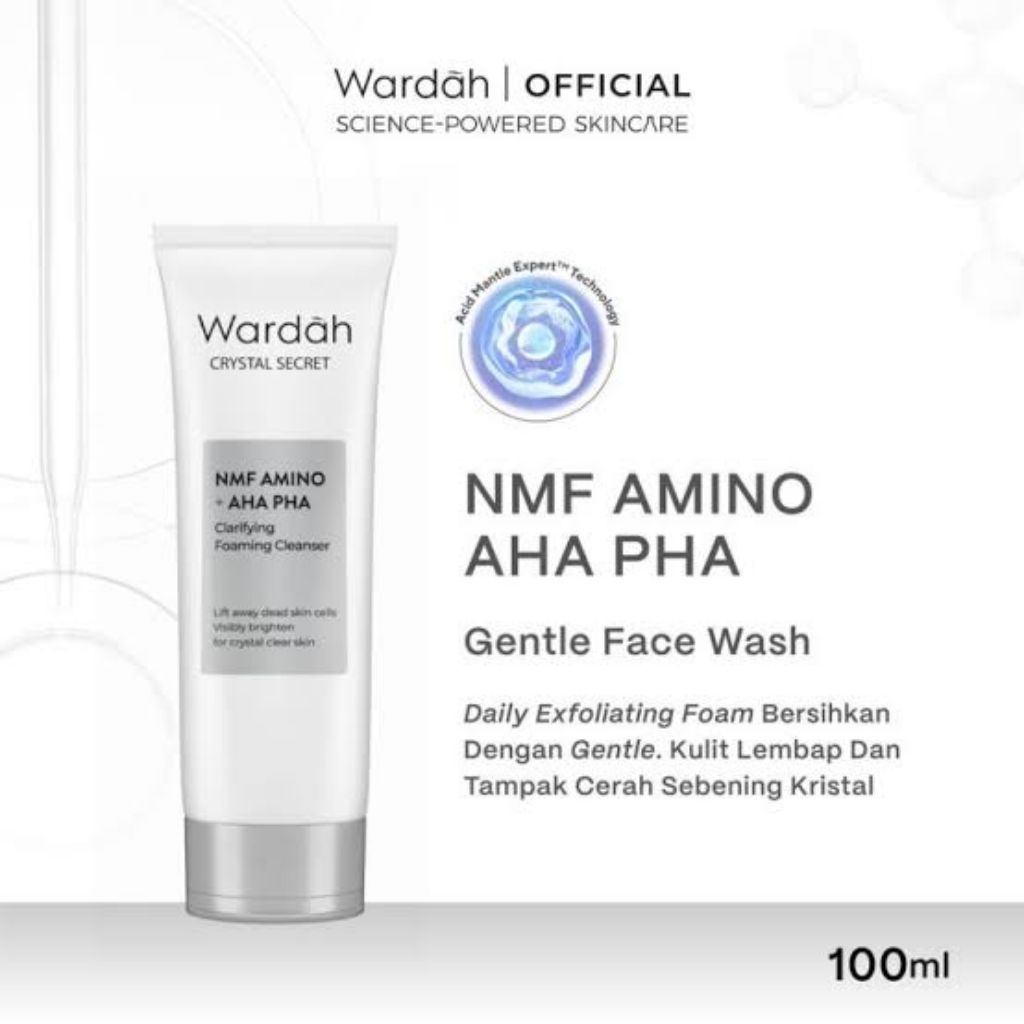 Wardah Crystal Secret NMF 100ml Sabun Cuci Muka