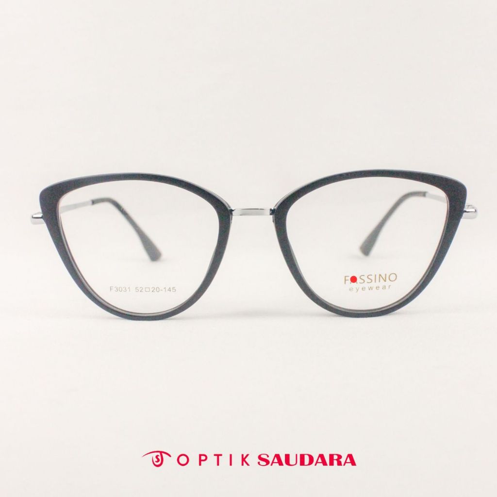 Optik Saudara - Frame Fassino - Kacamata Wanita Model Cat Eye Super Stylish F FAS3031 C12 52