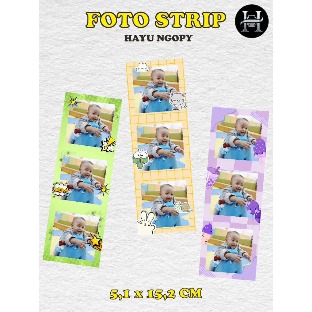 Cetak FotoStrip Kolase Custom
