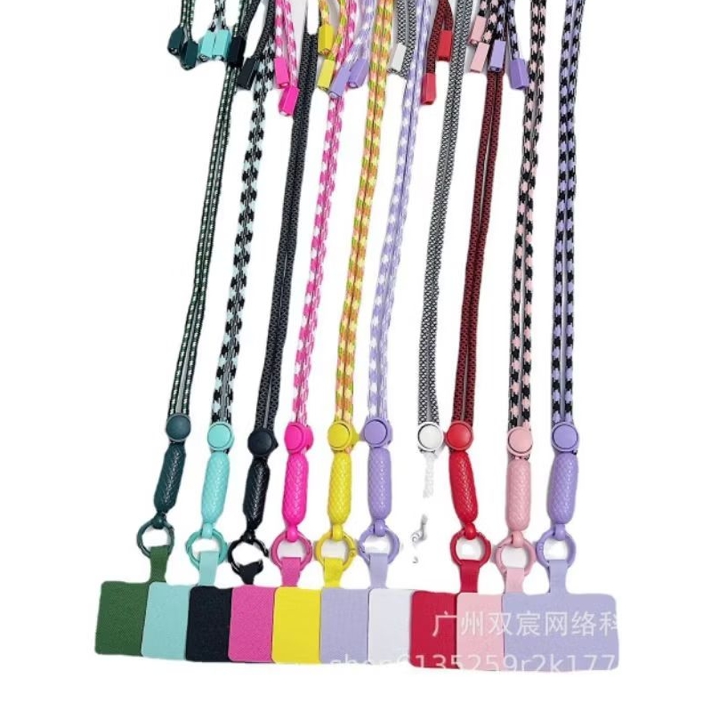 TALI Panjang LANYARD FULL COLOR WARNA Handphone Tali Gantungan Hp Bisa di Atur  panjang Pendek