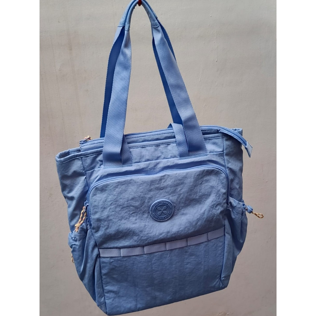 Tas Exsport Handheld Laptop Tote Bag - Sky Blue - Preloved New