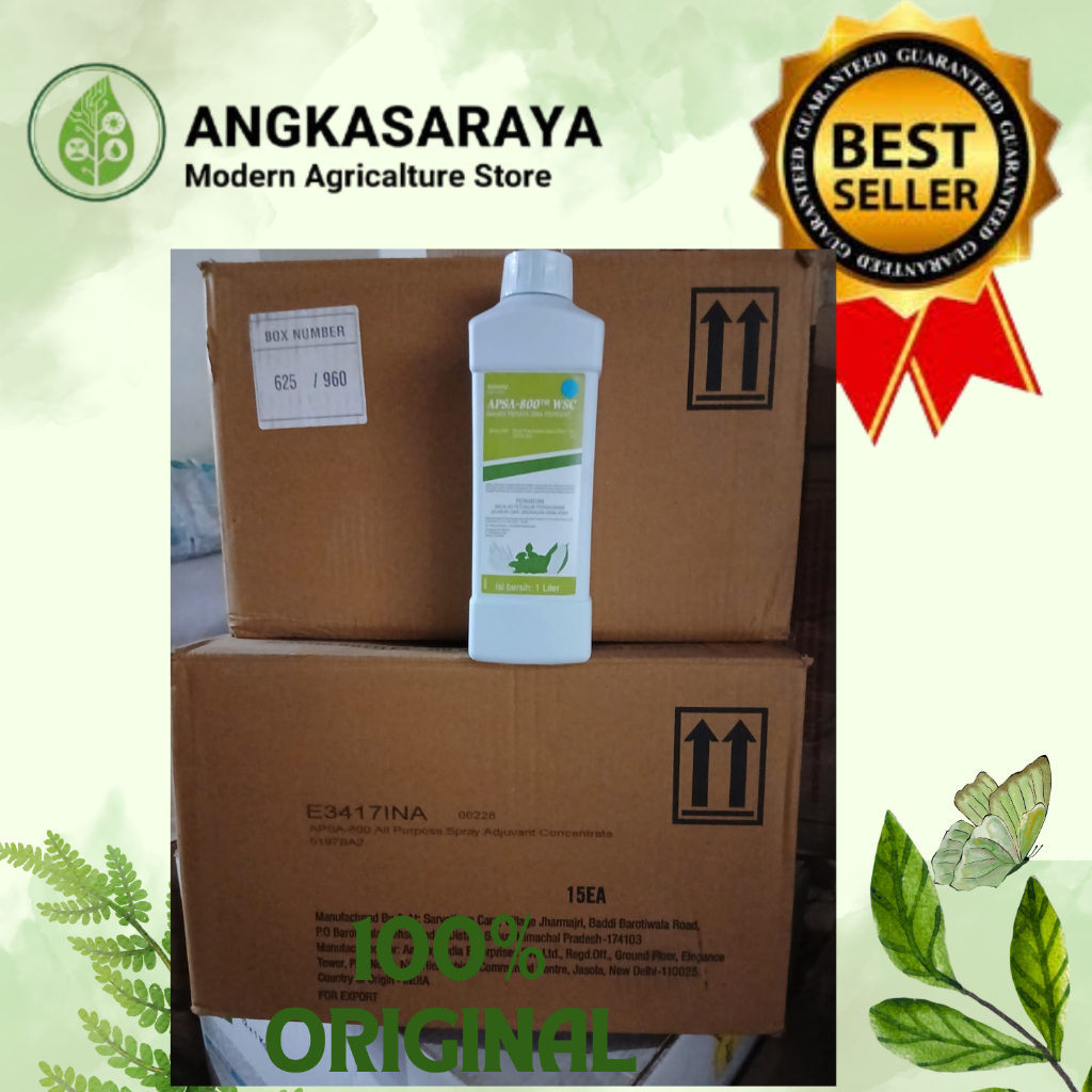 Perekat Perata Pestisida APSA 15 botol x 1 liter (1 BOX) - Membantu Merekatkan, Meratakan, Menembus 