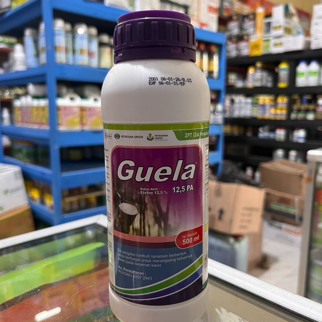 ZPT Poles getah Karet GUELA 12,5 PA KEMASAN 500 ML ZPT memperbanyak getah karet