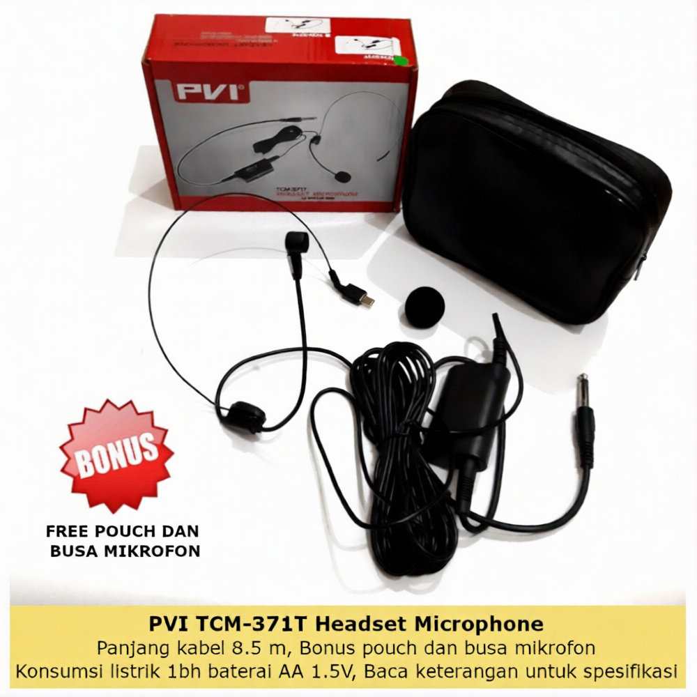 MIC BANDO HEADSET PVI TCM-371I HEADSET MICROPHONE
