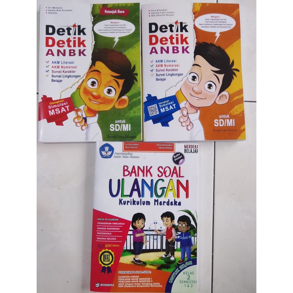 Detik Detik Anbk Murid dan petunjuk guru Bank Soal Ulangan Kumer(Kunci) untuk SD/MI