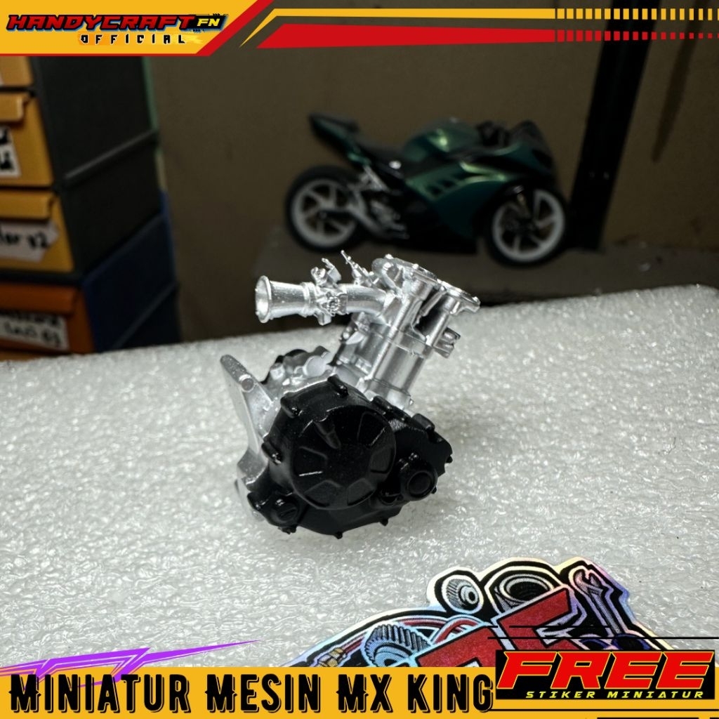 Miniatur Mesin MX KING Skala 1:12 Bahan Resin 3D