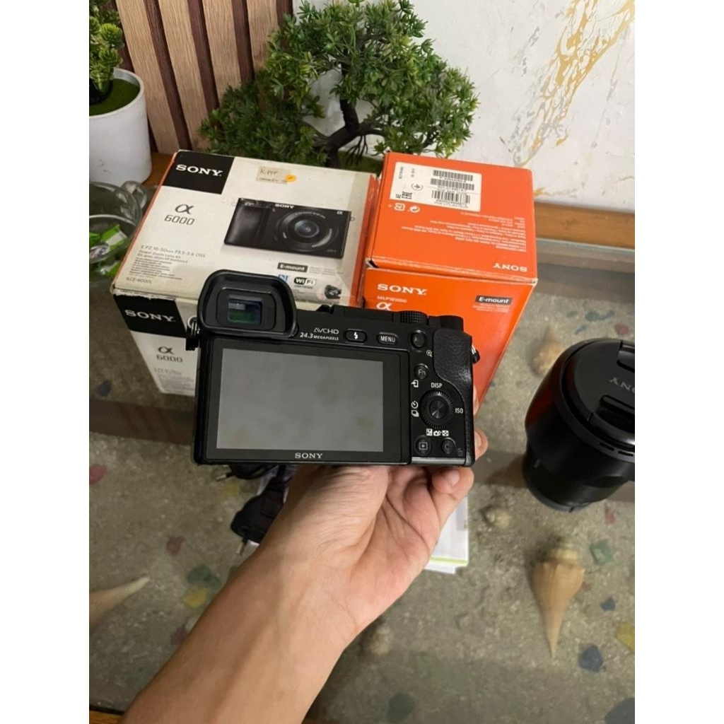kamera sony a6000 + lensa kit fullset