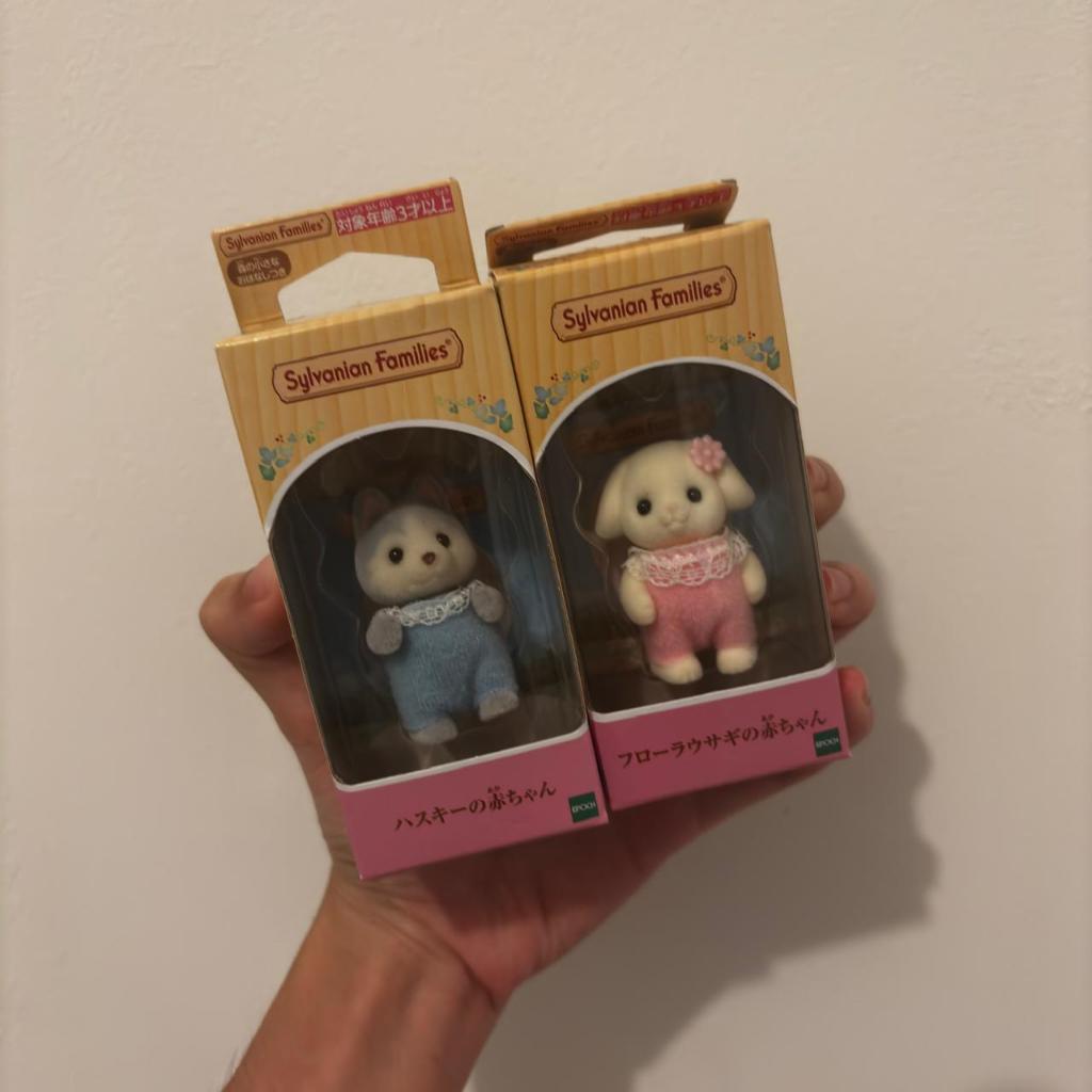 (READY) Original Sylvanian Famillies Babies/baby - husky/flora/sheep/persian cat/deer/poodle