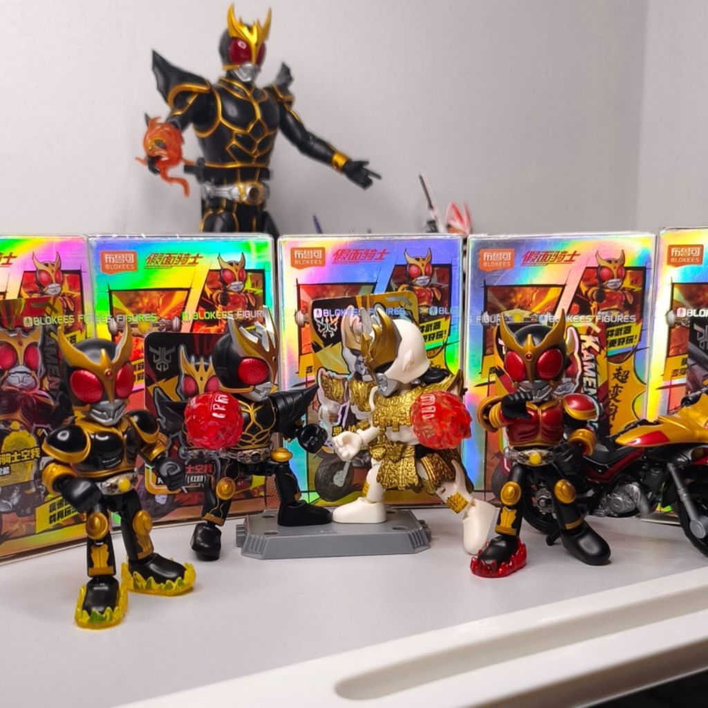 Paket bundle fix karakater bluk Kamen rider Kuuga (Ultimate Kuuga, Amazing Mighty Kuuga, Mighty Risi