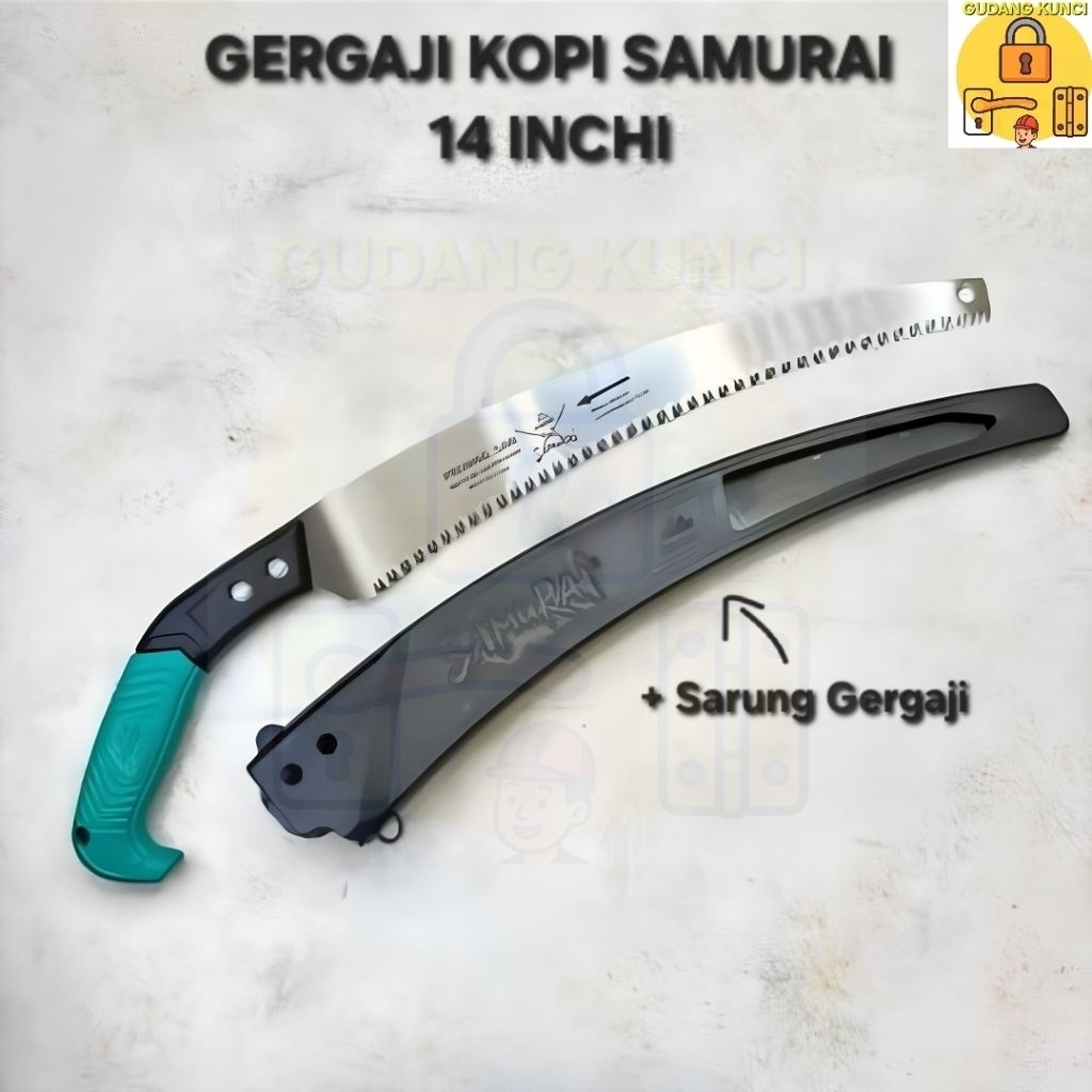 Gergaji Kopi Samurai Kanzawa 14 inchi + Sarung