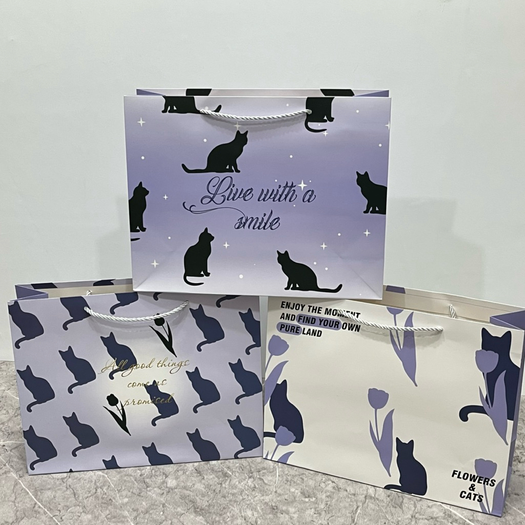 Paper Bag Tebal / Paper Bag Kucing / Tas Kado Gradas / Tas Kertas Unik