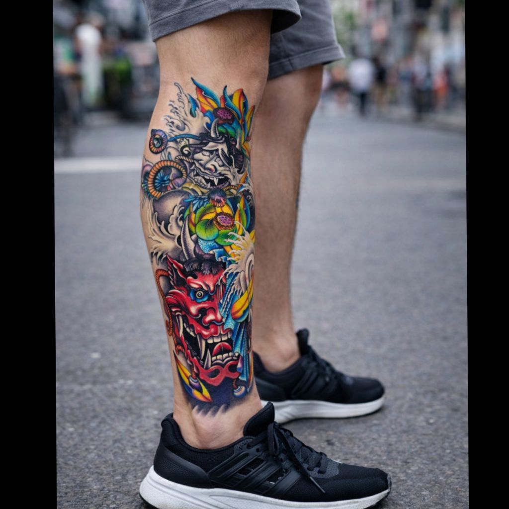 tatto temporer motif yakuza tato full kaki