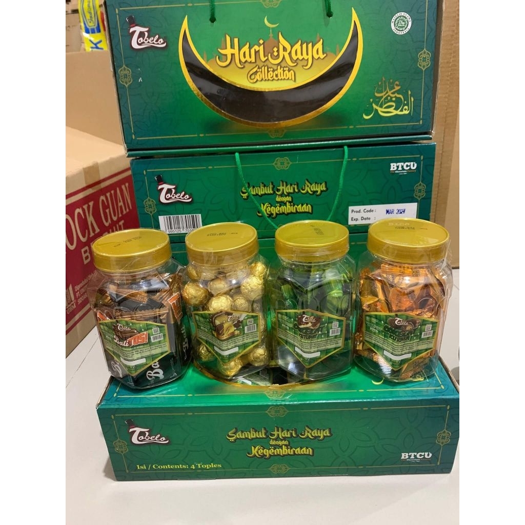 HAMPERS LEBARAN COKLAT 4 TOPLES TOBELO
