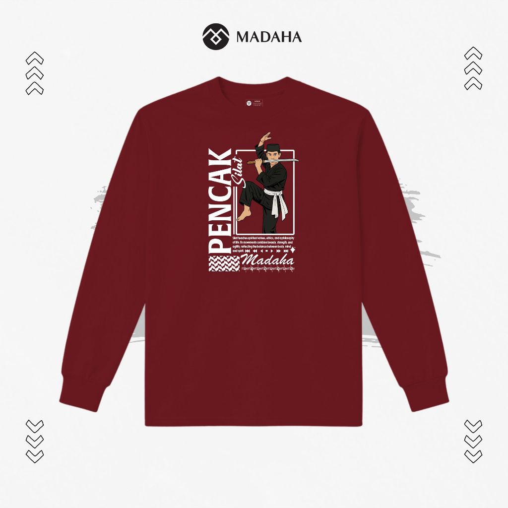 Madaha Kaos Baju Lengan Panjang Pencak Silat Warior