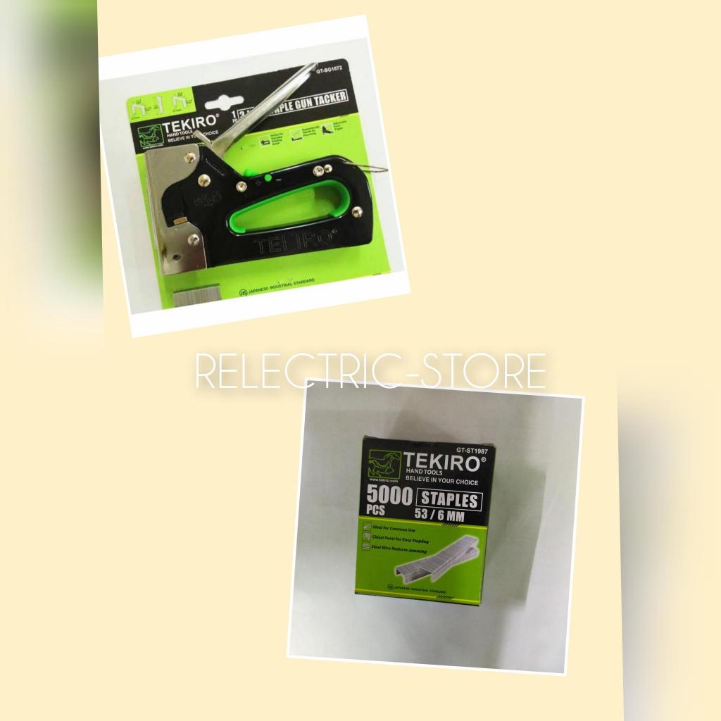 staples tembak tekiro 3 in 1 6-14mm + isi Staples tembak tekiro 6mm