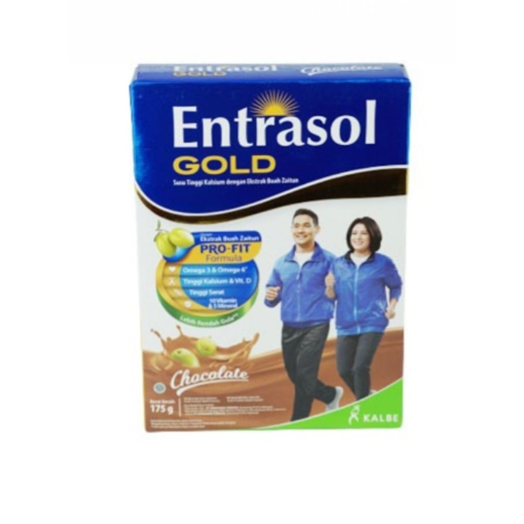 Entrasol Gold Susu Berkalsium Tinggi Cokelat 175 gr