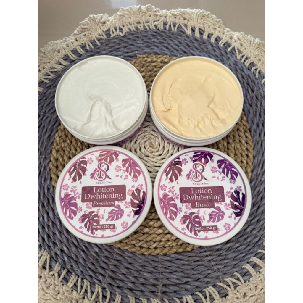 SRglow Body Lotion Dwhitening Basic/premium HB DW ||LOTION DWITHENING BPOM