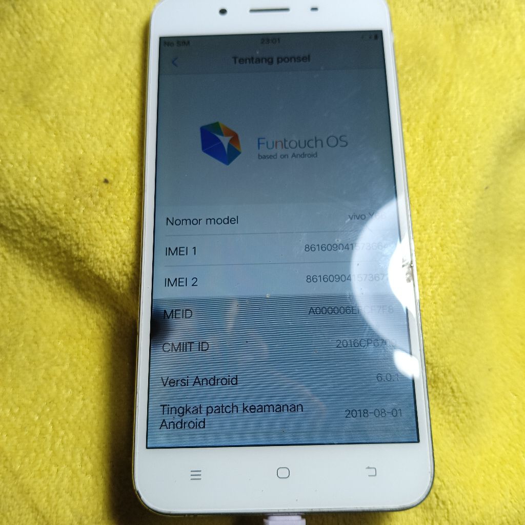 mesin vivo y66 copotan dari hp lcd rusak