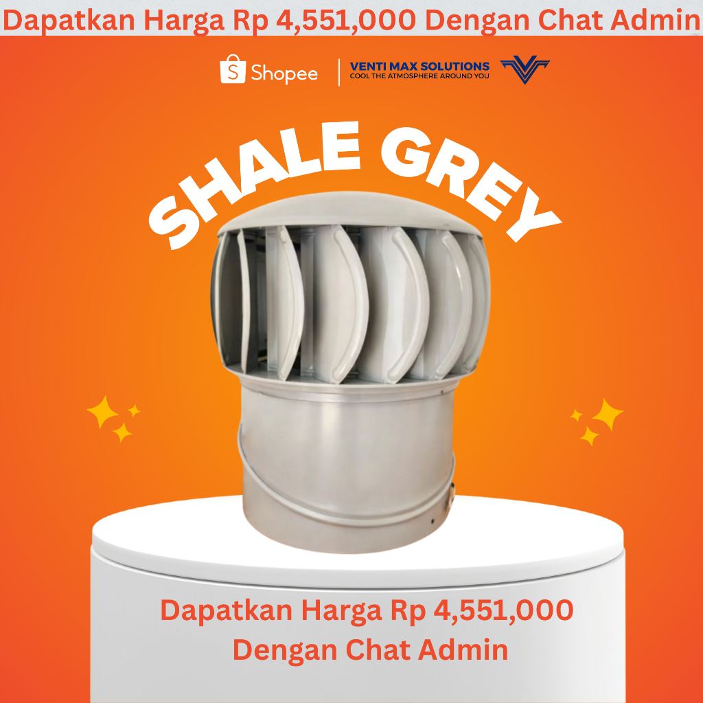SUPAVENT | TURBIN VENTILATOR SHALE GREY | TURBIN RUMAH