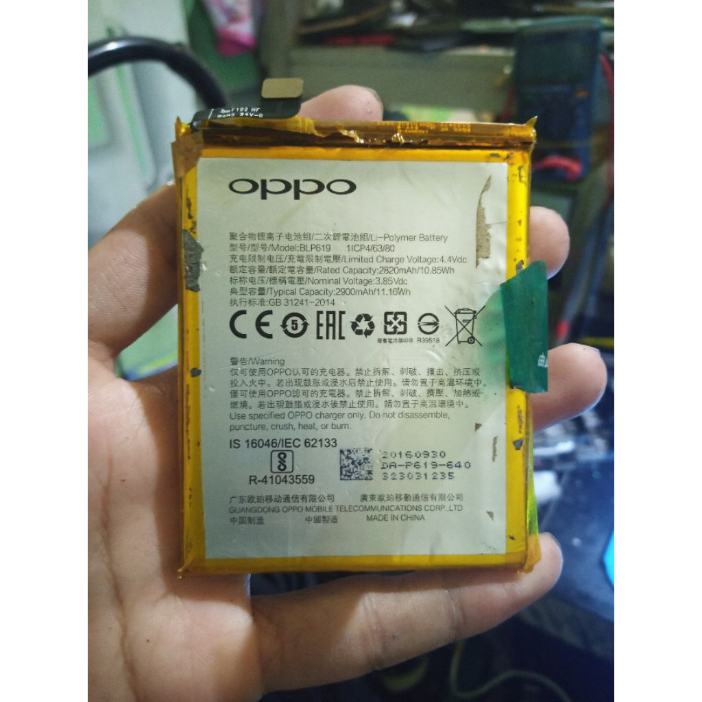 Baterai Oppo A39 Original Cabutan