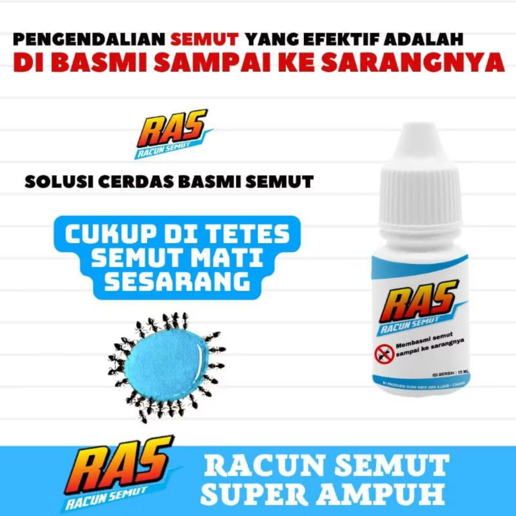 Cairan Pembasmi Semut RAS Paling Ampuh Obat Anti Semut