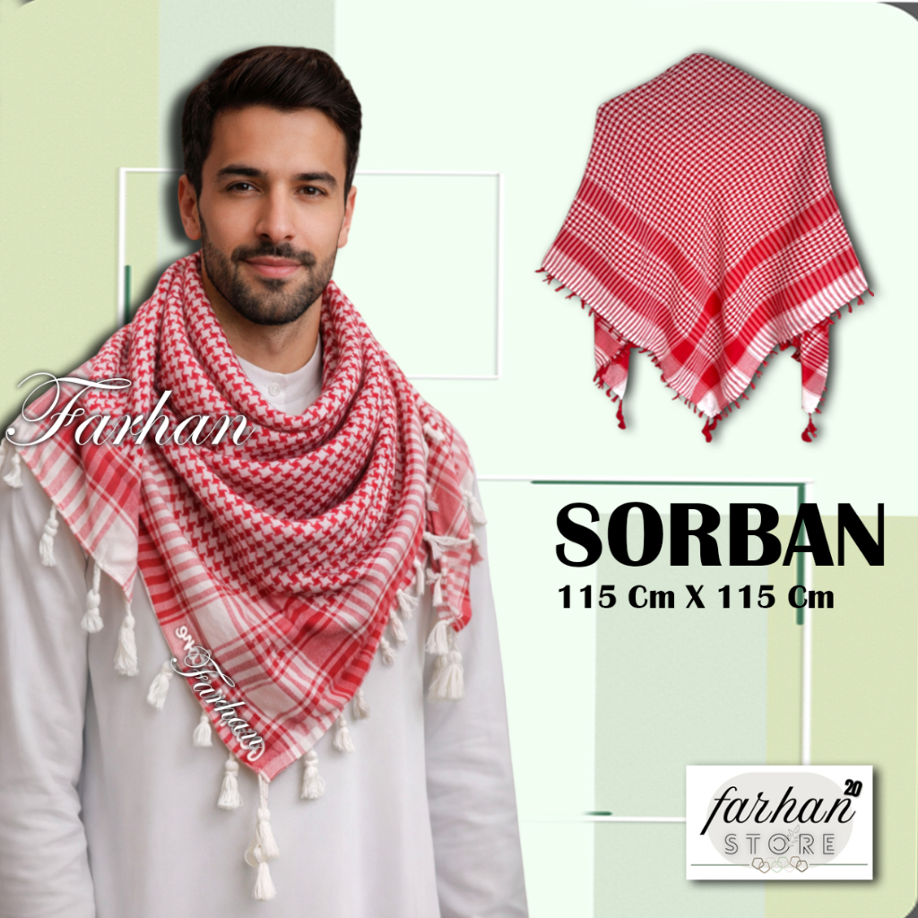 Sorban Laki-Laki Premium New Edition_Sorban Tactikal_Sorban Palestina