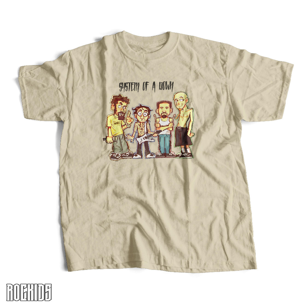 ROCKIDS - SYSTEM OF A DOWN - TSHIRT - TEES - KIDSWEAR - KAOS BAND - KAOS BANDSYSTEM OF A DOWN - KAOS