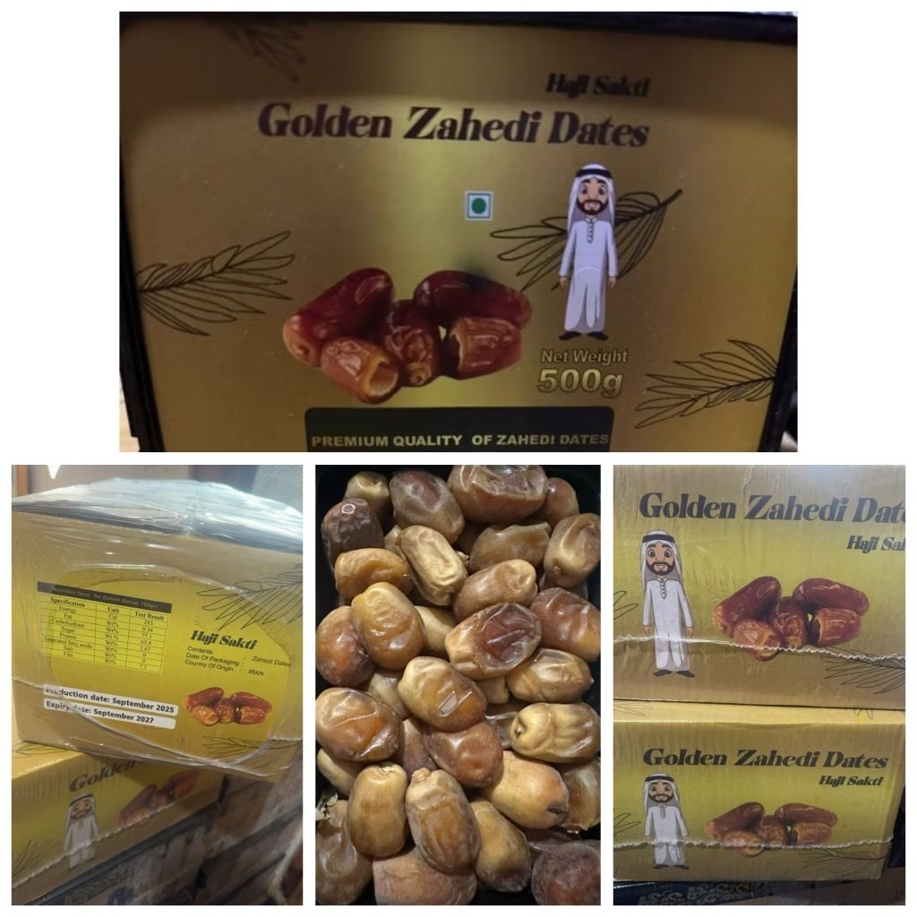 Kurma Golden Zahidi Tupperware 500g