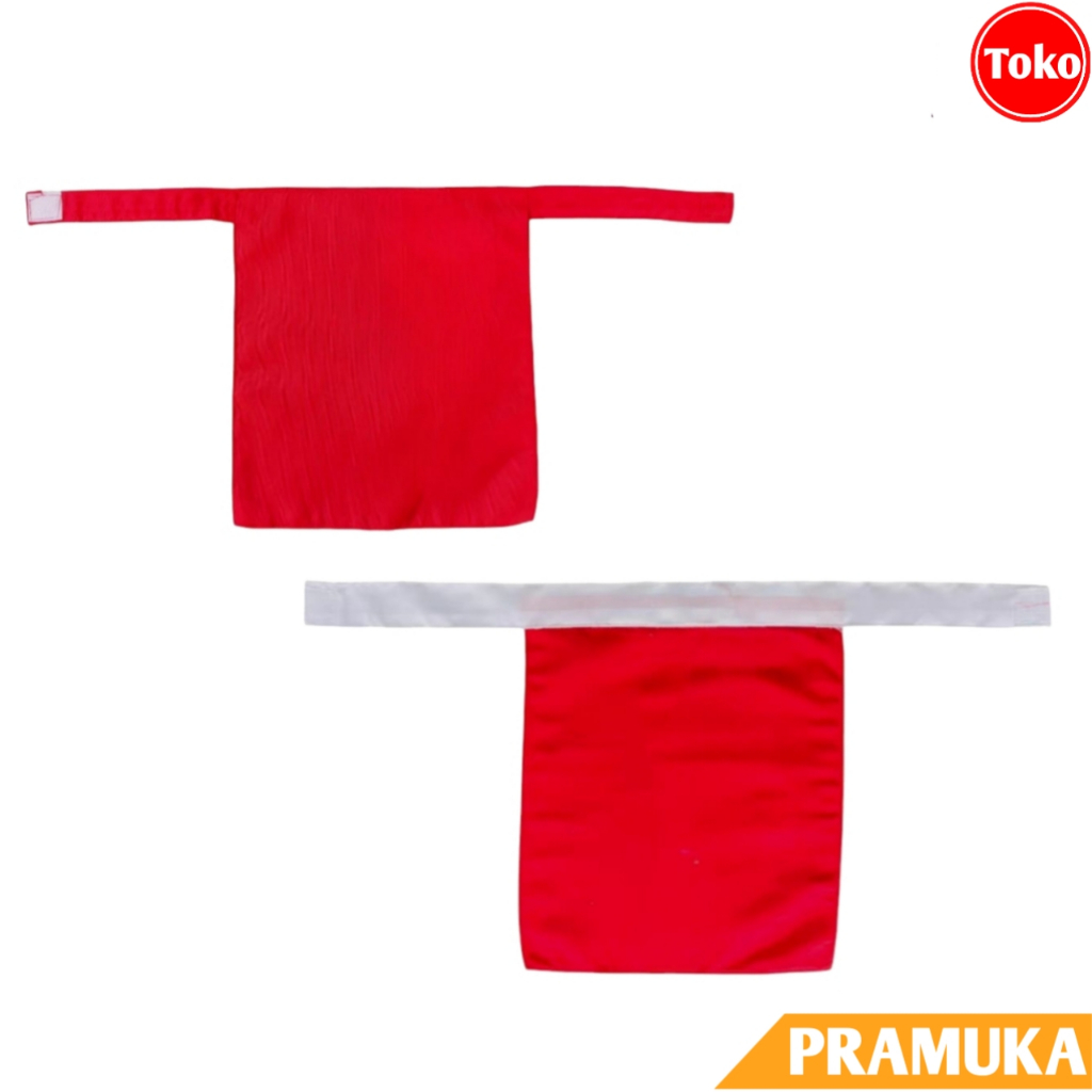 Syal Scraf Paskibra Kotak Perekat / Syal Paskibra Merah / Scarf Paskibra Merah Putih / Syal Slayer P