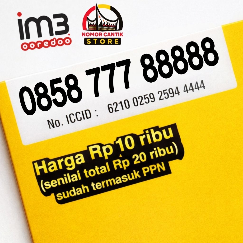 Nomor Cantik Im3 Oreedo 12 Digit Indosat Triple Kwarted 777 88888