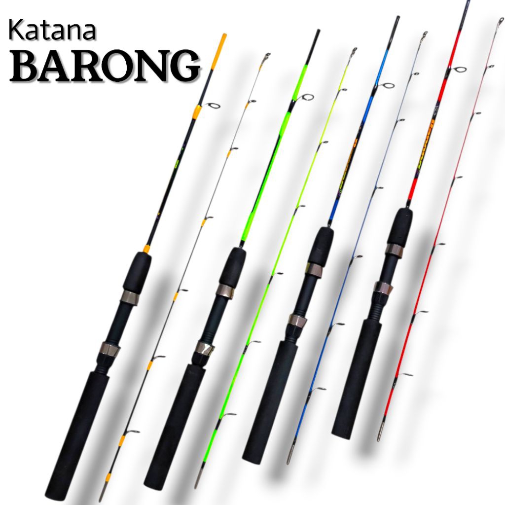 Joran Pancing Udangan Katana Barong Fiber solid 120 135 150cm