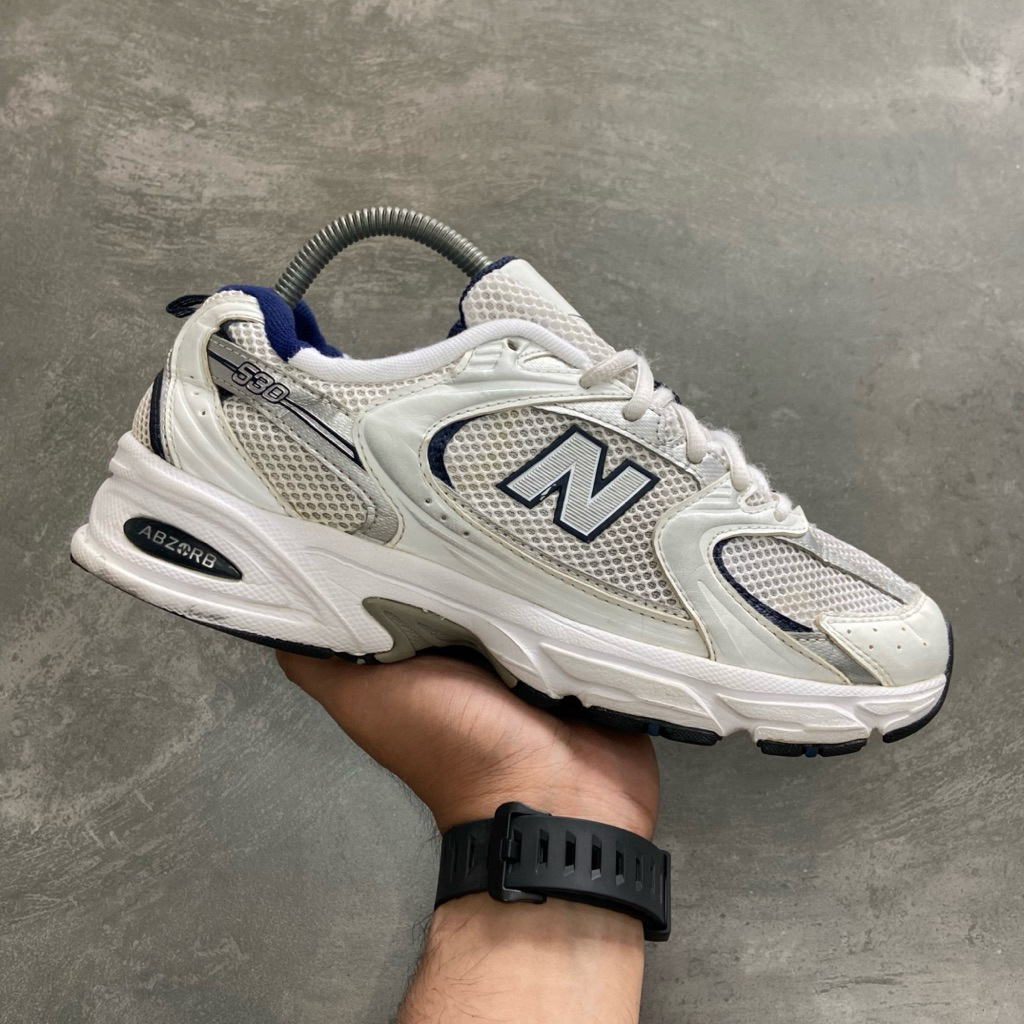 [Size 41.5] Rare New Balance 530 Natural White Indigo (MR530SG) Second Original Kondisi Mulus Nominu