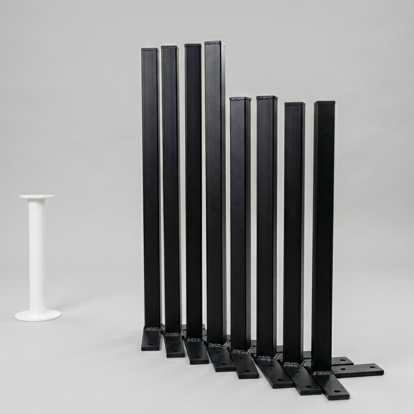 Kaki Meja Besi Hollow 75cm/ kaki meja besi kotak Praktis