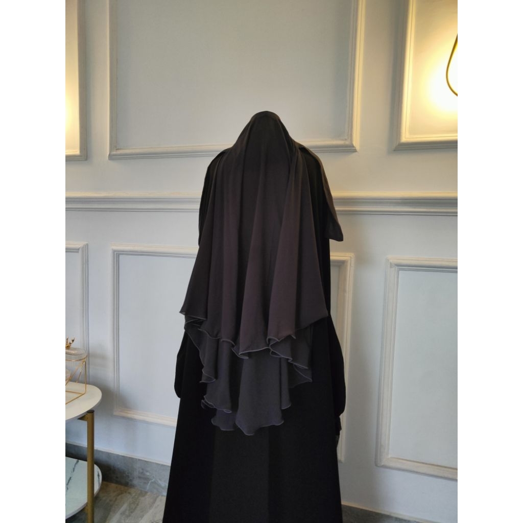PURDAH 2 LAYER SIFON ARABSECHI DARK GREY
