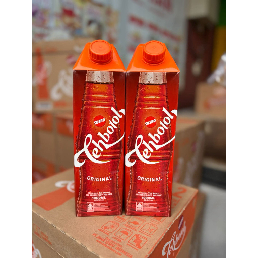 1Botol Teh Botol Sosro Kotak 1 Liter