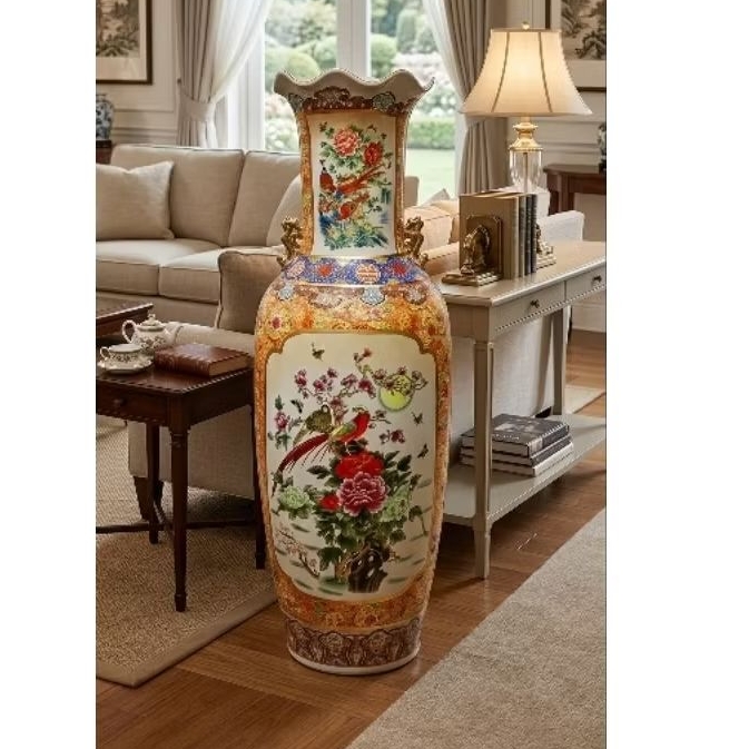 guci keramik import  130 cm/pajangan guci sudut ruangan