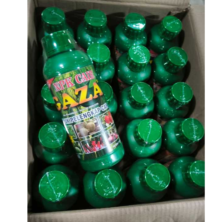 Pupuk daun npk cair GAZA PREMIUM diatas top grow 1 lt