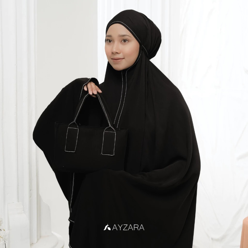 AYZARA - Mukena Dewasa Rayon Polos Alula Series