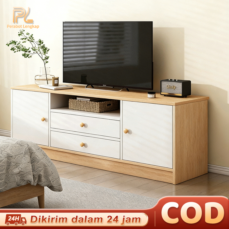 COD Meja TV  Minimalis  Lemari TV  Kayu Rak TV Kabinet Tv Bufet Tv Minimalis Kayu Sederhana untuk Ap