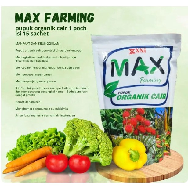 MAX Farming Pupuk Cair Organik Nutrisi Lengkap