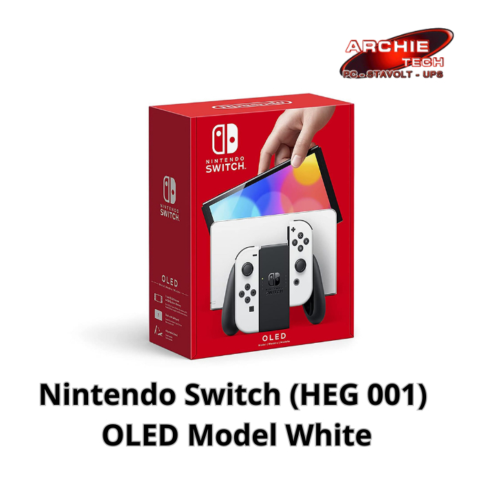 Nintendo Switch OLED White (HEG-001) - Konsol Game Portabel 7 Inci