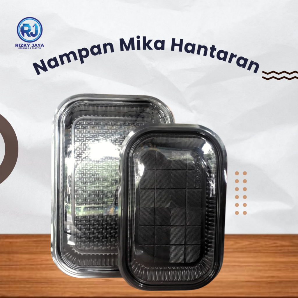 Nampan Mika Plastik Baki Hantaran Seserahan Kue Basah Snack Coklat Mini Kecil Sedang Besar